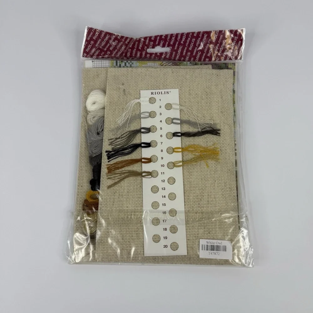 Riolis Counted Cross Stitch Kit #1241 Winter Owl Brand New Sealed
